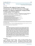 Tanshinone IIA inhibits β-catenin nuclear translocation and IGF-2R activation via estrogen receptors to suppress angiotensin II-induced H9C2 cardiomyoblast cell apoptosis