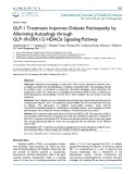 GLP-1 treatment improves diabetic retinopathy by alleviating autophagy through GLP-1R-ERK1/2-HDAC6 signaling pathway