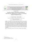 Thực trạng giáo dục sáng tạo và những vấn đề đặt ra trong quản lý giáo dục hiện nay ở Việt Nam - Nghiên cứu trường hợp một số tỉnh khu vực miền Bắc
