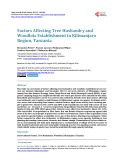 Factors Affecting Tree Husbandry and Woodlots Establishment in Kilimanjaro Region, Tanzania
