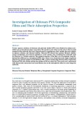 Investigation of Chitosan - PVA Composite Films and Their Adsorption Properties