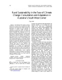 Rural Sustainability in the face of climate change: Consultation and adaptation in Australia’s South West Corner