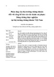 Phản ứng của thị trường chứng khoán đối với công bố báo cáo tài chính sai phạm: Bằng chứng thực nghiệm tại thị trường chứng khoán Việt Nam