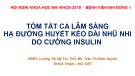 Bài giảng Tóm tắt ca lâm sàng hạ đường huyết kéo dài nhũ nhi do cường insulin