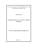 Luận văn Thạc sĩ: Tuyển dụng nhân lực tại Công ty Cổ phần In Hồng Hà