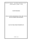 Luận văn Thạc sĩ: Nâng cao chất lượng đội ngũ công chức cấp xã, huyện Yên Định, tỉnh Thanh Hóa