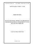 Luận văn Thạc sĩ: Kế toán doanh thu, chi phí và xác định kết quả kinh doanh tại Công ty Cổ phần Đầu tư và Xây dựng Bê tông Thịnh Liệt
