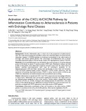 Activation of the CXCL16/CXCR6 pathway by inflammation contributes to atherosclerosis in patients with end-stage renal disease