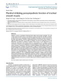 Menthol inhibiting parasympathetic function of tracheal smooth muscle