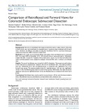Comparison of retroflexed and forward views for colorectal endoscopic submucosal dissection