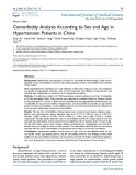 Comorbidity analysis according to sex and age in hypertension patients in China