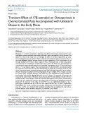 Transient effect of 17β-estradiol on osteoporosis in ovariectomized rats accompanied with unilateral disuse in the early phase