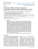Preventative effects of sodium alginate on indomethacin-induced small-intestinal injury in mice