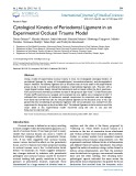 Cytological kinetics of periodontal ligament in an experimental occlusal trauma model