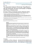 The association between glomerular hyperfiltration and left ventricular structure and function in patients with primary aldosteronism