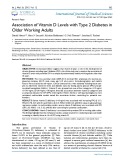 Association of vitamin D levels with type 2 diabetes in older working adults
