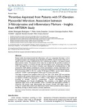 Thrombus aspirated from patients with ST-elevation myocardial infarction: Association between 3-nitrotyrosine and inflammatory markers - insights from ARTERIA study