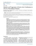 Gelsolin and progression of aortic arch calcification in chronic hemodialysis patients