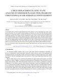 Large displacement elastic static analysis of semi rigid planar steel frames by corotational euler–bernoulli finite element