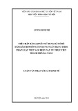 Luận văn Thạc sĩ Luật kinh tế: Thế chấp bằng quyền sử dụng đất ở để đảm bảo hợp đồng tín dụng ngân hàng theo pháp luật Việt Nam hiện nay từ thực tiễn thành phố Đà Nẵng