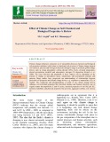 Effect of climate change on soil chemical and biological properties - A review