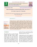 Effect of steaming on accelerated ageing of rice (Oryza sativa L.)