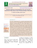 Estimation of reference evapotranspiration (ETO) and crop water requirement of major Kharif cereals of Marathwada region, Maharashtra