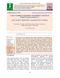 Genetic variability for quantitative and qualitative characters in Brinjal (Solanum melongena L.)