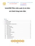 SuiteCRM phần mềm quản lý và chăm sóc khách hàng toàn diện