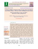Evaluation of different coloured varieties of grapes under nontraditional area of Malwa plateau: A thin line tool for doubling the farmer income