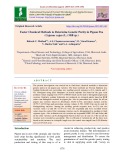 Faster chemical methods to determine genetic purity in pigeon pea (Cajanus cajan (L.) Mill sp.)