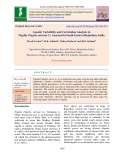 Genetic variability and correlation analysis in nigella (Nigella sativum L.) assessed in south eastern Rajasthan, India