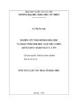 Tóm tắt luận văn Thạc sĩ Khoa học: Nghiên cứu thành phần hóa học và hoạt tính sinh học loài mít lá đen Artocarpus Nigrifolius C.Y.WU