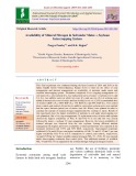 Availability of mineral nitrogen in soil under maize + soybean intercropping system