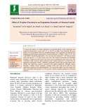 Effect of weather parameters on population dynamics of mustard aphid