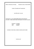 Summary of Doctoral thesis in Journalism studies: Professional Vietnamese journalists’ contemporary qualities - Approaching from the perspective of Ho Chi Minh