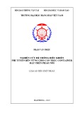 Luận án Tiến sĩ Kỹ thuật: Nghiên cứu hệ thống điều khiển phi tuyến bền vững cho cần trục container đặt trên phao nổi