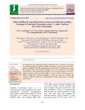 Effect of different age of rootstocks on success of softwood grafting technique in tamarind (Tamarindus indica L.) under northern Dry Zone of Karnataka