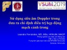 Bài giảng Sử dụng siêu âm Doppler trong đưa ra chỉ định điều trị hẹp động mạch cảnh trong