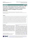 Overview of European forensic youth care: Towards an integrative mission for prevention and intervention strategies for juvenile ofenders