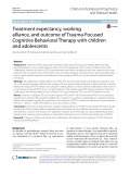 Treatment expectancy, working alliance, and outcome of Trauma-Focused Cognitive Behavioral Therapy with children and adolescents