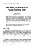 Một số biện pháp nâng cao hiệu quả quản lí hoạt động của câu lạc bộ võ thuật ở trường Đại học Thủ đô Hà Nội