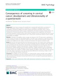 Consequences of screening in cervical cancer: Development and dimensionality of a questionnaire