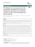 The Melanoma care study: Protocol of a randomised controlled trial of a psychoeducational intervention for melanoma survivors at high risk of developing new primary disease