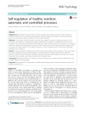 Self-regulation of healthy nutrition: Automatic and controlled processes