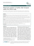 Mood and cognition in healthy older European adults: The Zenith study