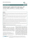 Student-teacher relationship trajectories and mental health problems in young children