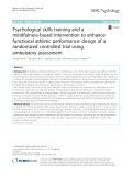 Psychological skills training and a mindfulness-based intervention to enhance functional athletic performance: Design of a randomized controlled trial using ambulatory assessment