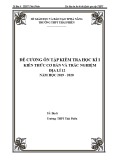 Đề cương ôn tập học kì 1 môn Địa lí 12 năm 2019-2020 - Trường THPT Thái Phiên