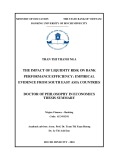 Doctor of philosophy in economics thesis summary: The impact of liquidity risk on bank performance efficiency: Empirical evidence from south east Asia countries